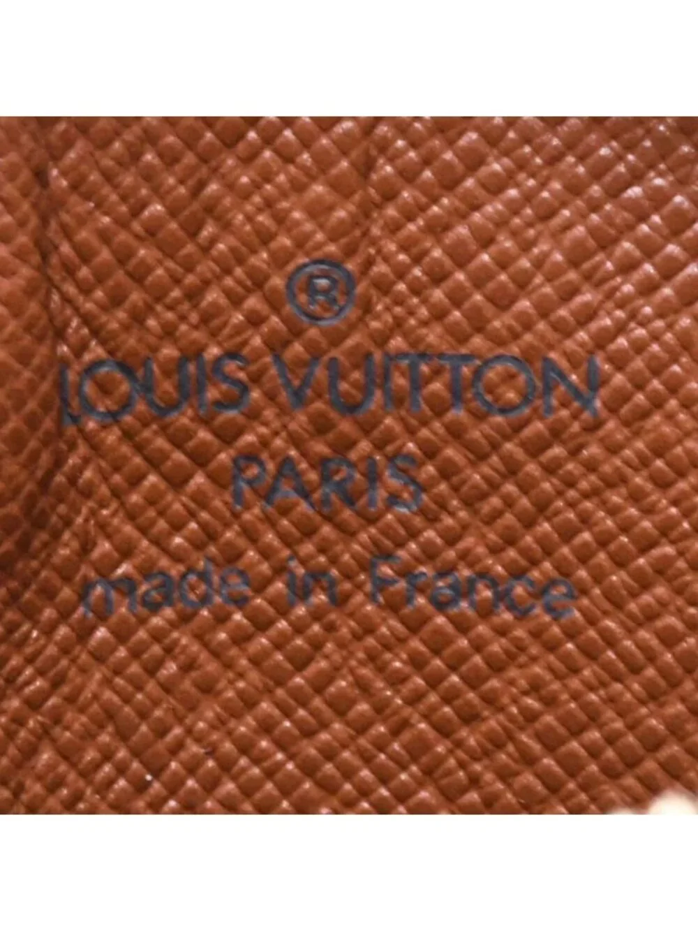 Louis Vuitton Porte Monnaie Rond Coin Purse Monogram Canvas Brown Case Gold